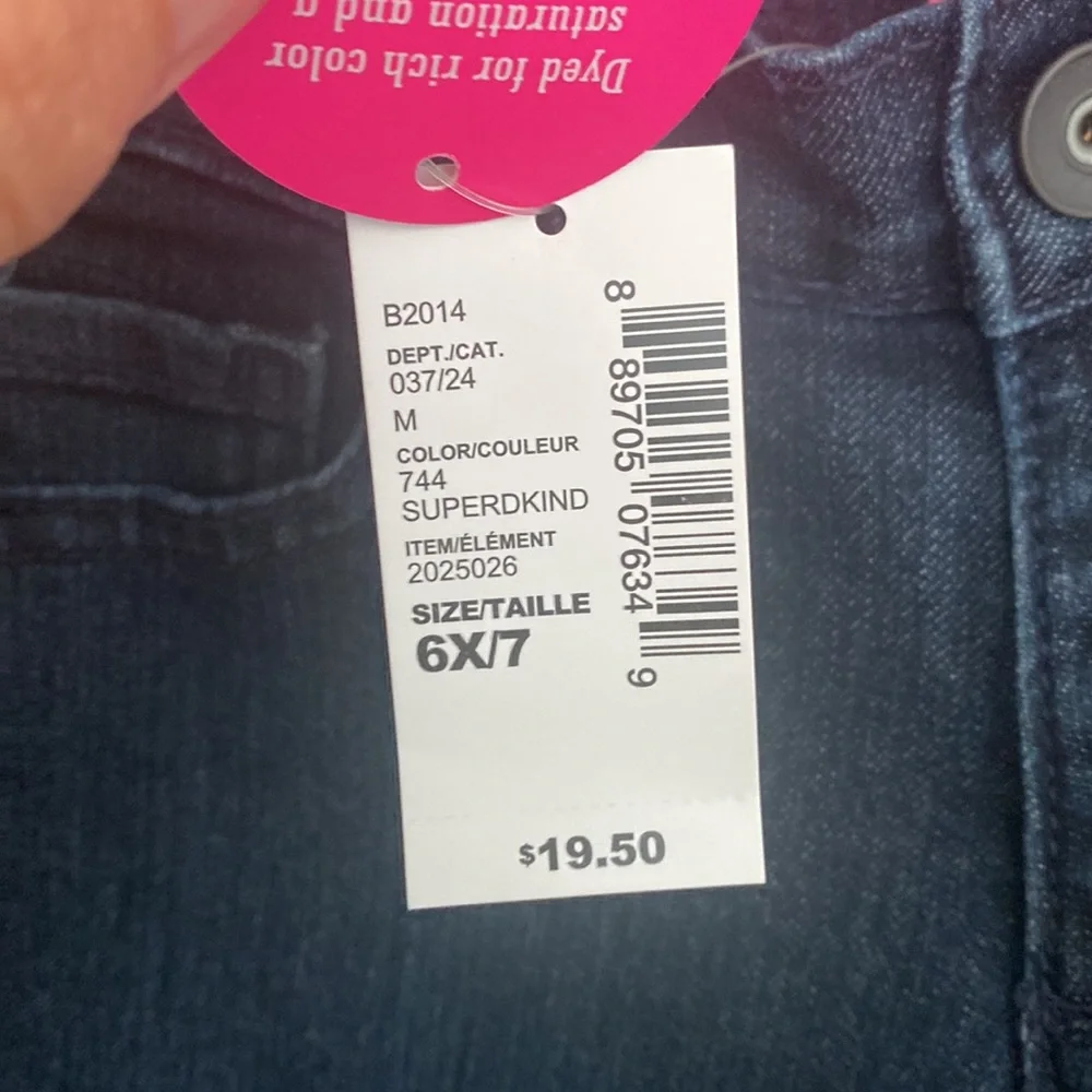 NWT The Children’s Place girl’s size 6x/7 jeans “Super skinny” style. - Picture 3 of 8